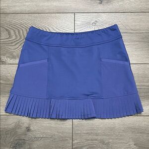 Inphorm Classic Pleated Pocket‎ Blue Tennis Skirt Skort Size Small